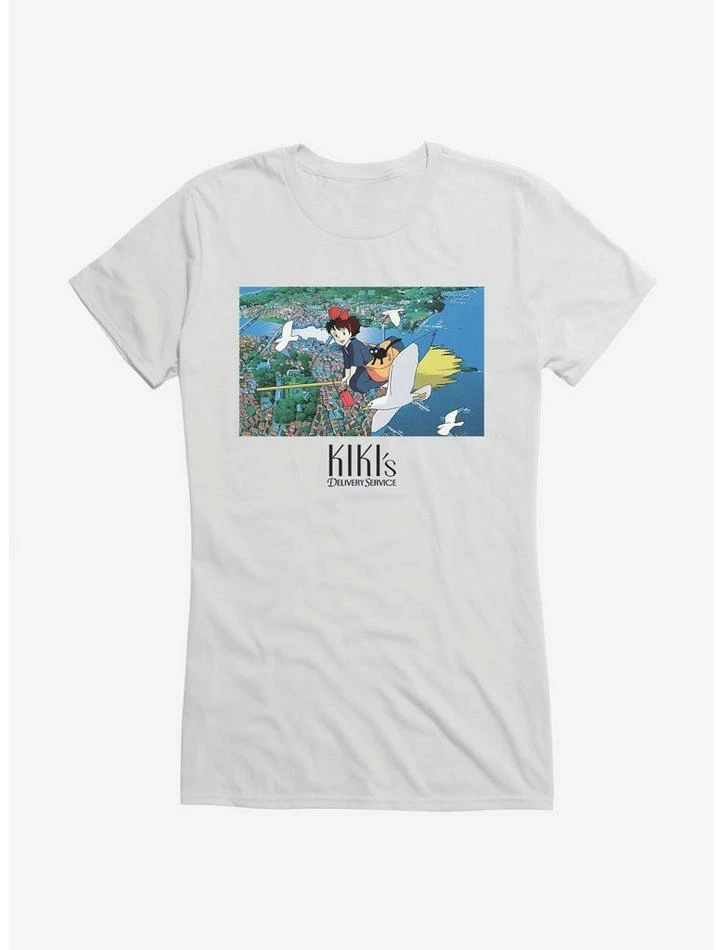 New ๐ Studio Ghibli Kiki's Delivery Service Broomstick Girls T-Shirt ๐งจ - Image 6