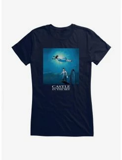 Best reviews of 🔥 Studio Ghibli Castle In The Sky Poster Art Girls T-Shirt 🔔