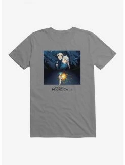 Best Pirce ๐ Studio Ghibli Howl's Moving Castle Poster Art T-Shirt โ