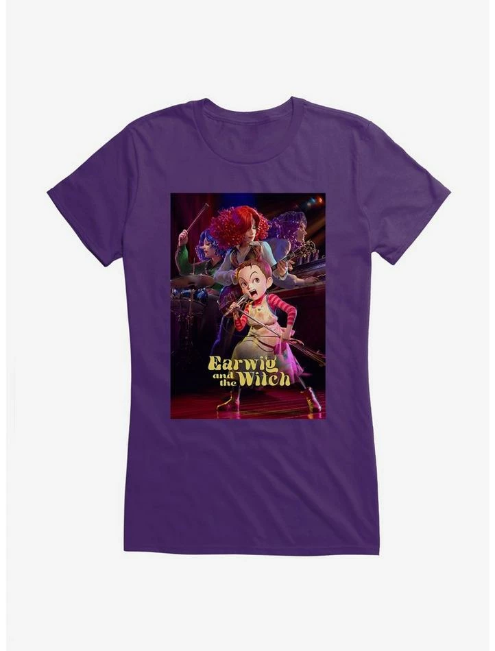 Cheapest 🥰 Studio Ghibli Earwig And The Witch Movie Poster Girls T-Shirt ❤️ - Image 5