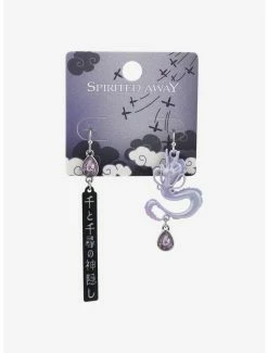 New 👍 Studio Ghibli Spirited Away Haku Mismatch Earring Set 🎉