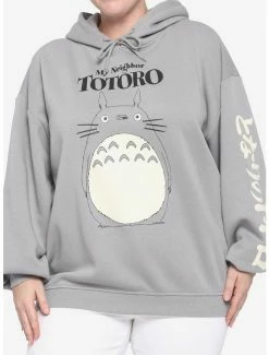 Discount 🥰 Her Universe My Neighbor Totoro Logo 😍 Girls Hoodie Plus Size ❤️