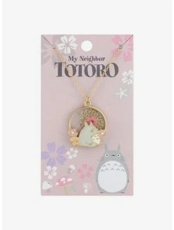 Cheapest 😍 Studio Ghibli My Neighbor Totoro Dried Flower Pendant Necklace ⌛