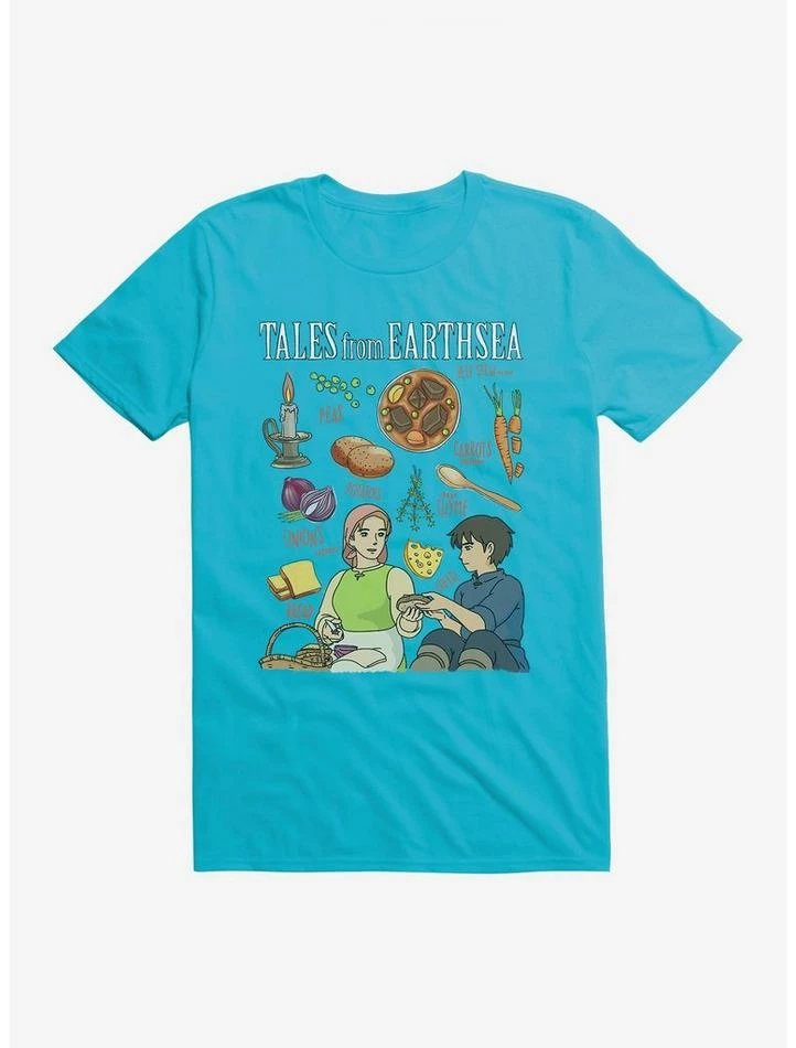 Cheap ๐ Studio Ghibli Tales From Earthsea Beef Stew Recipe T-Shirt โ - Image 3