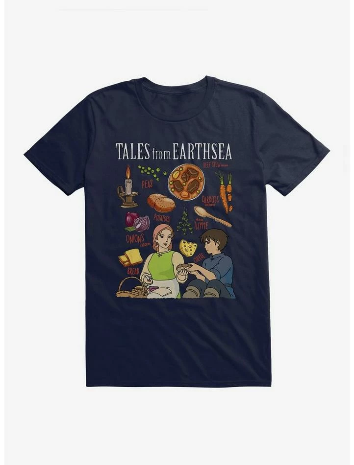 Cheap ๐ Studio Ghibli Tales From Earthsea Beef Stew Recipe T-Shirt โ - Image 4