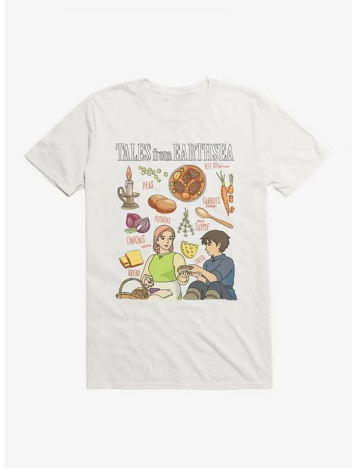 Cheap ๐ Studio Ghibli Tales From Earthsea Beef Stew Recipe T-Shirt โ - Image 6