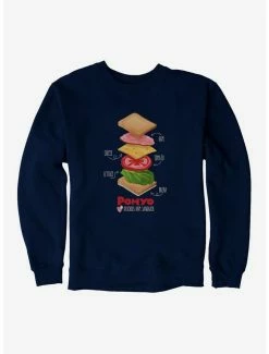 Flash Sale ⌛ Studio Ghibli Ponyo Deconstructed Ham Sandwich Sweatshirt 👍