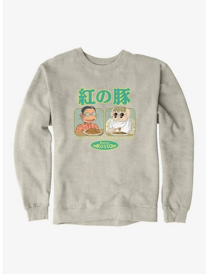 Discount ⌛ Studio Ghibli Porco Rosso Eat First Sweatshirt ⌛ - Image 6