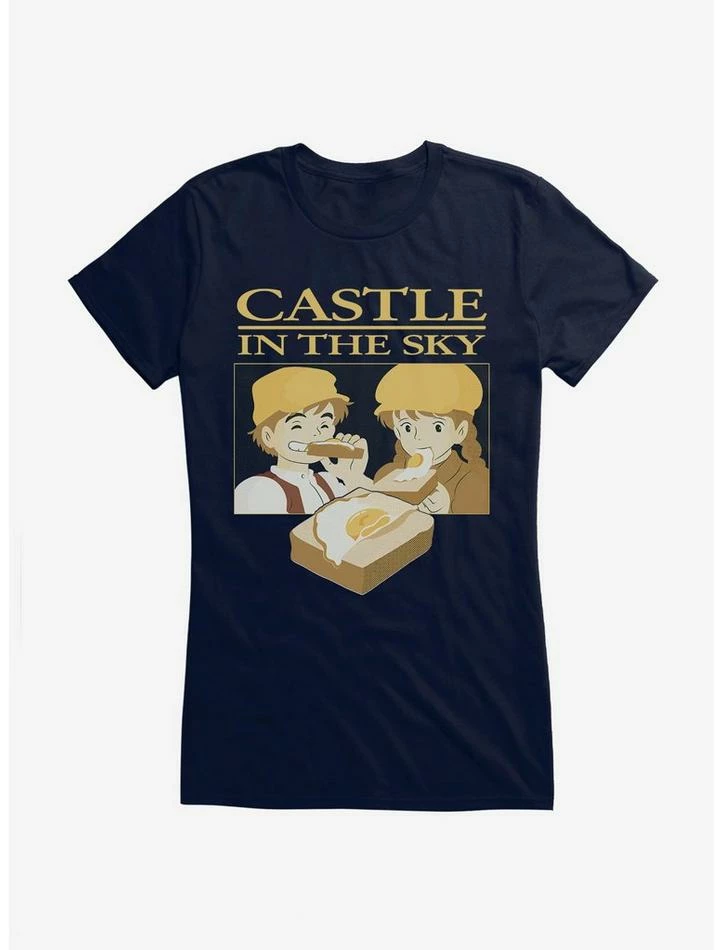 New ๐ Studio Ghibli Castle In The Sky Sunny Side Up ๐ฏ Girls T-Shirt โจ - Image 4