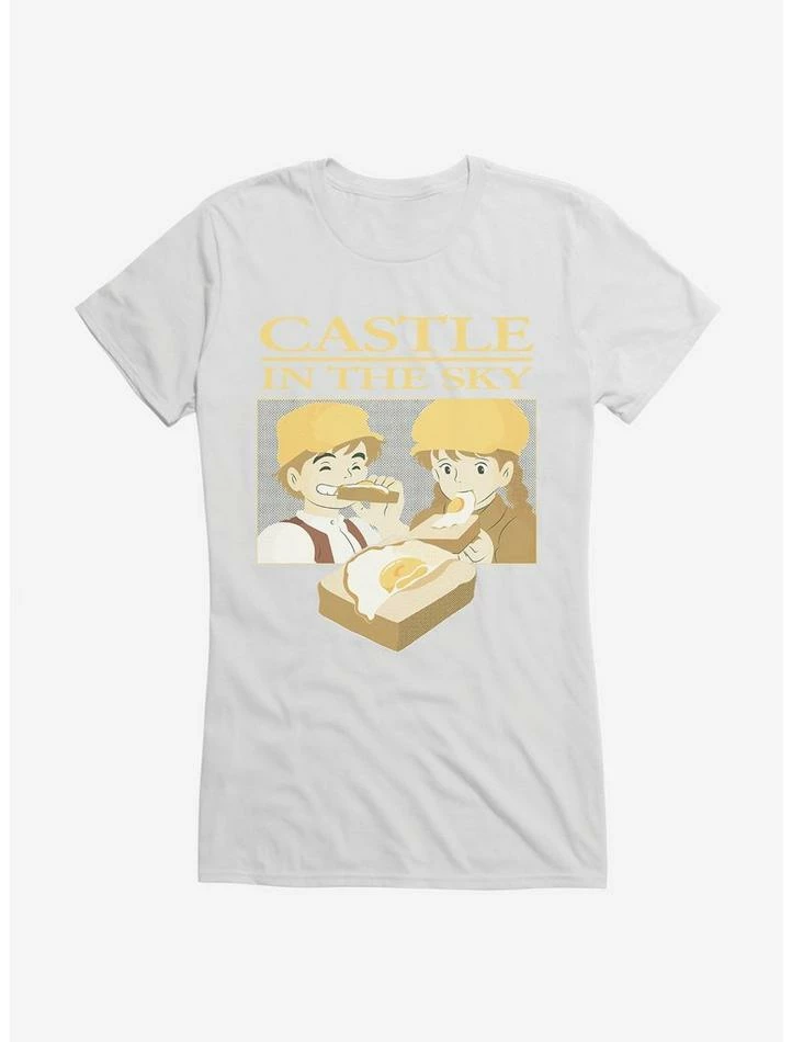 New ๐ Studio Ghibli Castle In The Sky Sunny Side Up ๐ฏ Girls T-Shirt โจ - Image 6