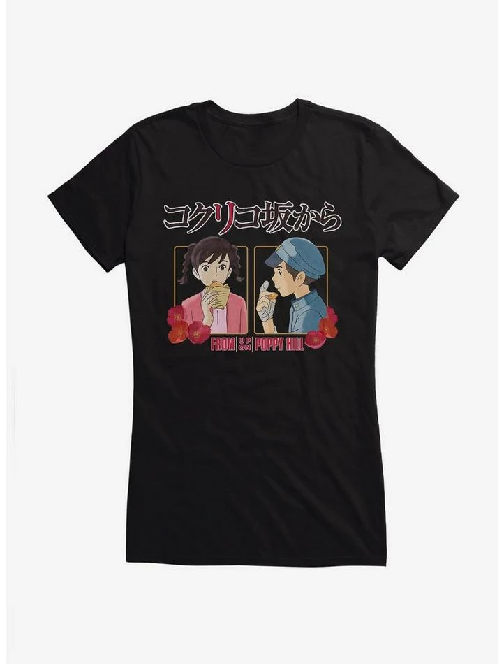 Best reviews of ๐งจ Studio Ghibli From Up On Poppy Hill Snacks Girls T-Shirt ๐ - Image 2