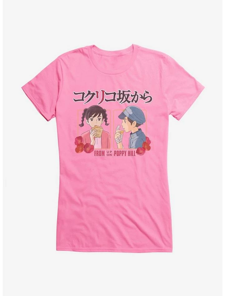 Best reviews of ๐งจ Studio Ghibli From Up On Poppy Hill Snacks Girls T-Shirt ๐