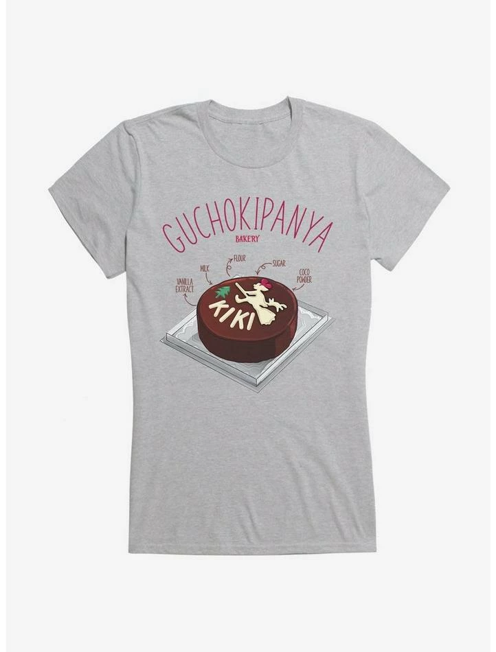 Discount โญ Studio Ghibli Kiki's Delivery Service Guchokipanya Bakery Coco Cake Ingredients Girls T-Shirt โจ - Image 3
