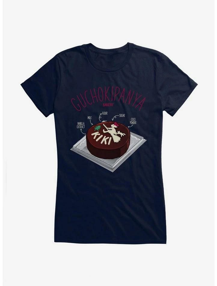 Discount โญ Studio Ghibli Kiki's Delivery Service Guchokipanya Bakery Coco Cake Ingredients Girls T-Shirt โจ
