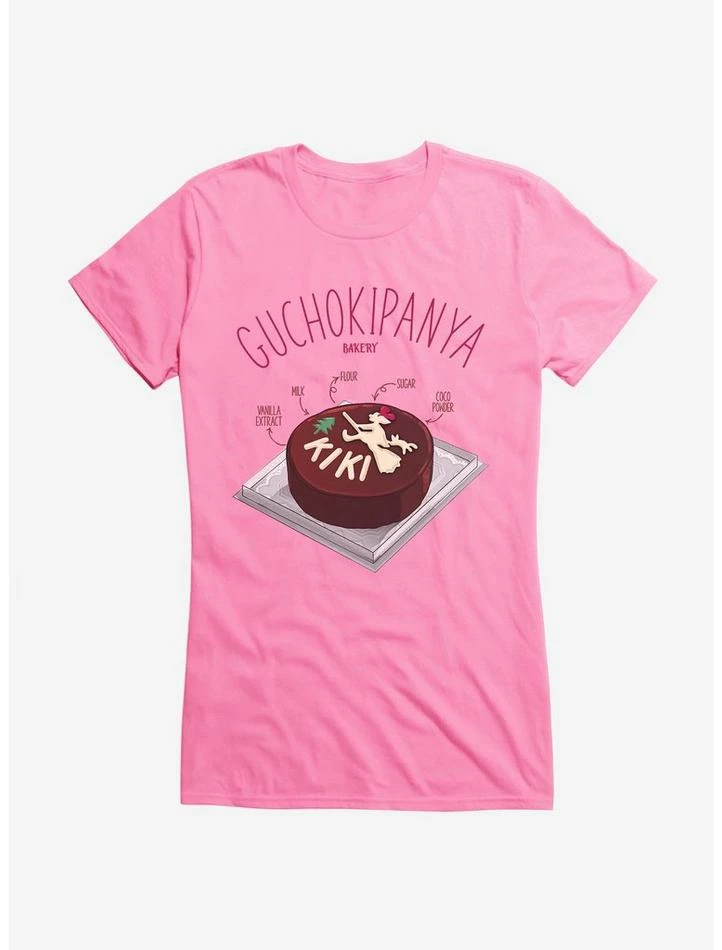 Discount โญ Studio Ghibli Kiki's Delivery Service Guchokipanya Bakery Coco Cake Ingredients Girls T-Shirt โจ - Image 5