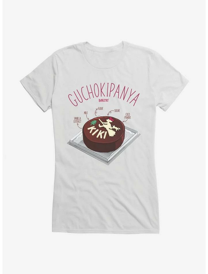 Discount โญ Studio Ghibli Kiki's Delivery Service Guchokipanya Bakery Coco Cake Ingredients Girls T-Shirt โจ - Image 6