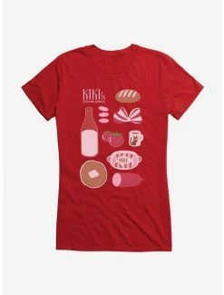 Cheap ⌛ Studio Ghibli Kiki's Delivery Service Essential Foods ✨ Girls T-Shirt ✔️