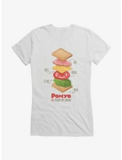 Flash Sale 🔔 Studio Ghibli Ponyo Deconstructed Ham Sandwich Girls T-Shirt 🌟