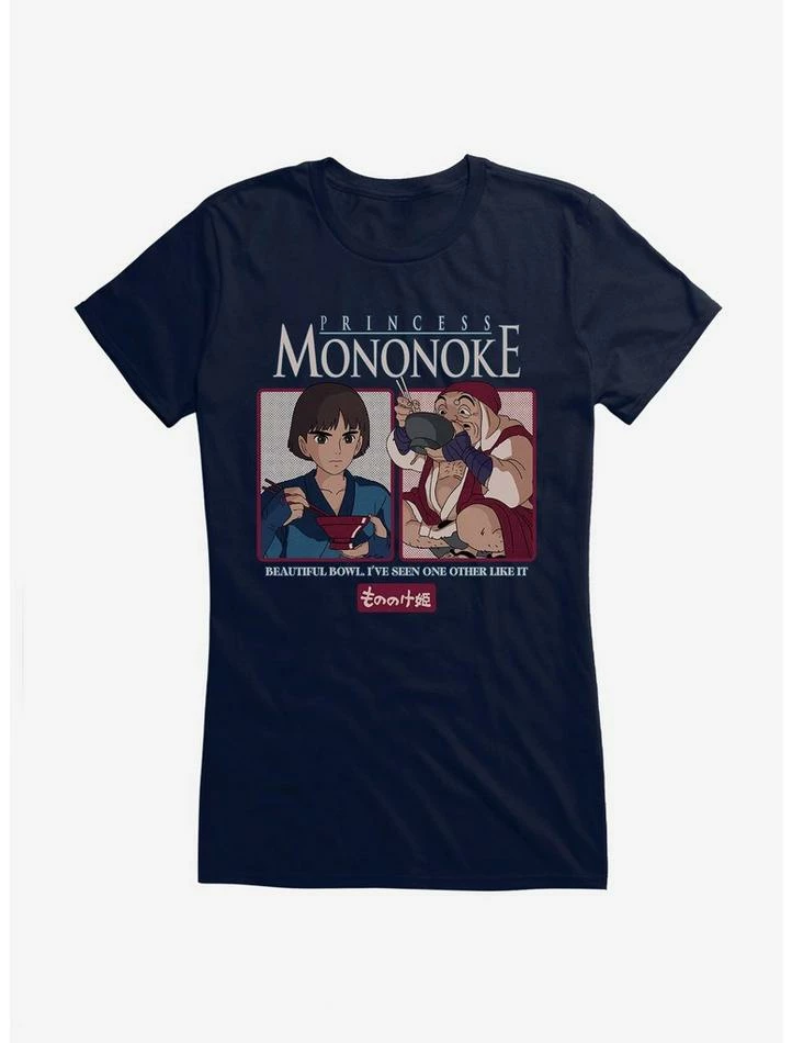 Buy 🎁 Studio Ghibli Princess Mononoke Ramen Bowl Girls T-Shirt ⭐ - Image 5