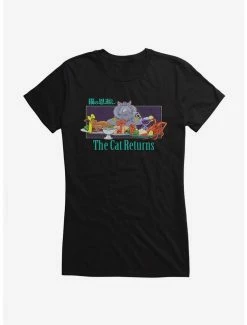 Discount 🔥 Studio Ghibli The Cat Returns Cat King Feast Girls T-Shirt 😍