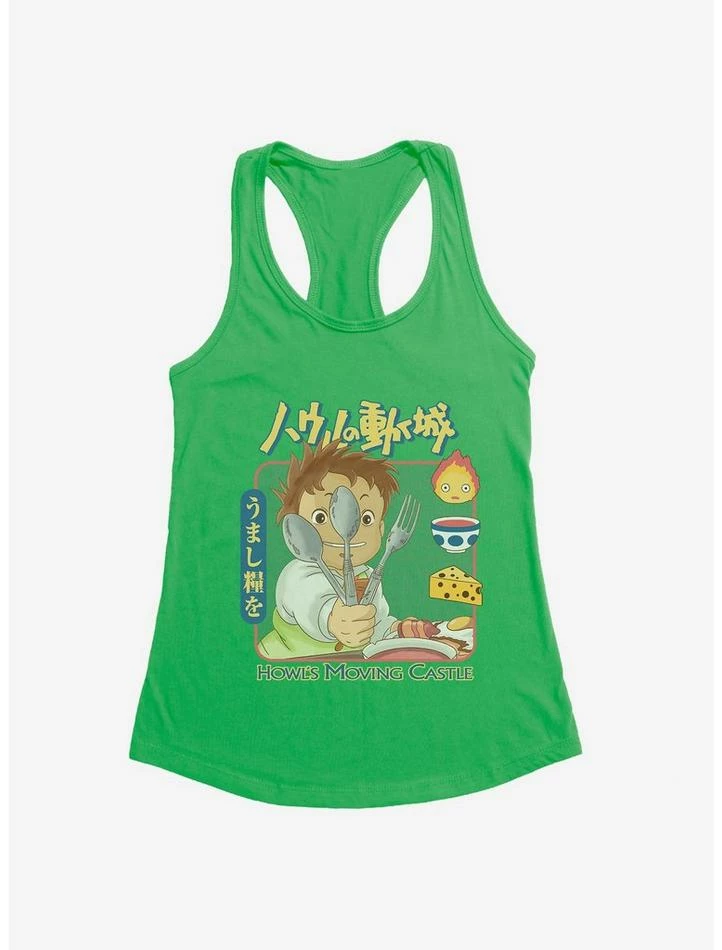 Budget ⌛ Studio Ghibli Howl's Moving Castle Markl Utensils 😍 Girls Tank Top 🔥