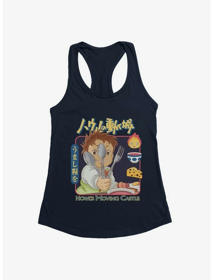 Budget ⌛ Studio Ghibli Howl's Moving Castle Markl Utensils 😍 Girls Tank Top 🔥 - Image 3