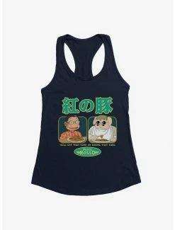 Flash Sale ⌛ Studio Ghibli Porco Rosso Eat First 🔥 Girls Tank Top ✔️