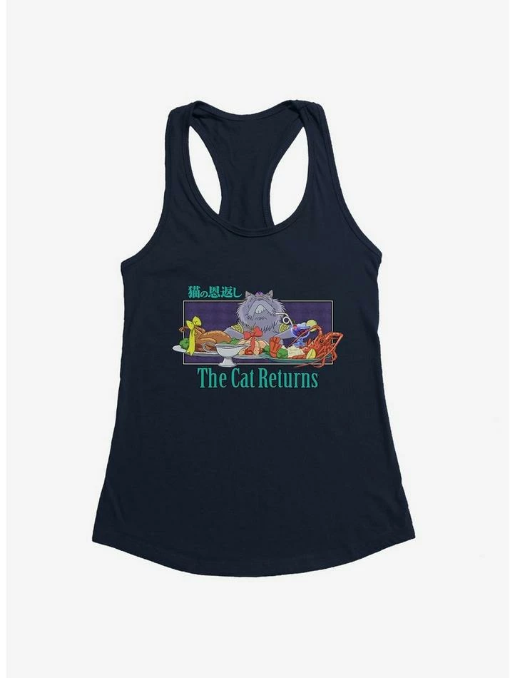 Wholesale ๐ฅฐ Studio Ghibli The Cat Returns Cat King Feast ๐ Girls Tank Top โค๏ธ - Image 4