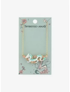 Wholesale 🌟 Studio Ghibli Spirited Away Haku Sakura Necklace 👍