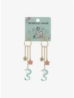 Brand new ✔️ Studio Ghibli Spirited Away Sakura Pearl Chain Earrings 🛒