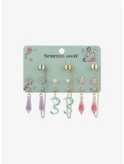 Wholesale 😍 Studio Ghibli Spirited Away Sakura Cuff Earring Set ⭐