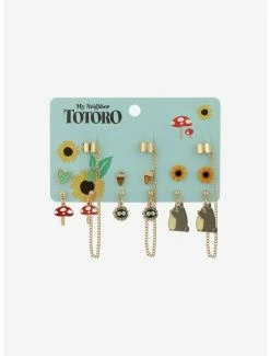 Outlet 🛒 Studio Ghibli My Neighbor Totoro Cuff Earring Set 🔥
