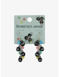 Deals ⭐ Studio Ghibli Spirited Away Soot Sprites Candy Drop Earrings 👏