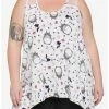 Buy 🔔 Studio Ghibli My Neighbor Totoro Floral Mesh Panel Girls Tank Top Plus Size 🛒