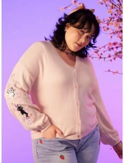 Best reviews of 🔔 Studio Ghibli Kiki's Delivery Service Jiji & Lily Skimmer Girls Cardigan Plus Size 😉