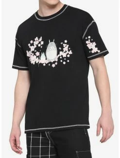 Brand new 👏 Studio Ghibli My Neighbor Totoro Cherry Blossom Contrast Stitch T-Shirt ✔️