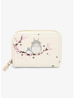 Hot Sale 👍 Studio Ghibli My Neighbor Totoro Sakura Mini Zipper Wallet 🛒