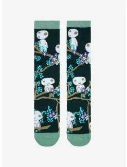 Deals 👍 Studio Ghibli Princess Mononoke Kodama Branch Crew Socks ✨