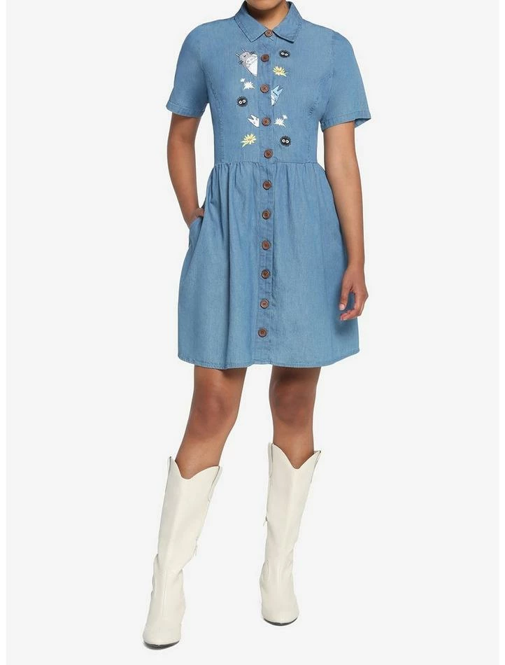 Discount ๐ Her Universe Studio Ghibli My Neighbor Totoro Denim Dress ๐ฅฐ - Image 2