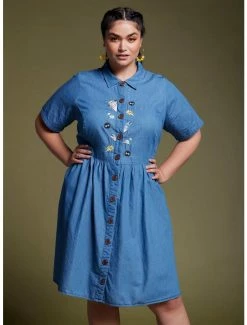Best reviews of 🎁 Her Universe Studio Ghibli My Neighbor Totoro Denim Dress Plus Size 👏