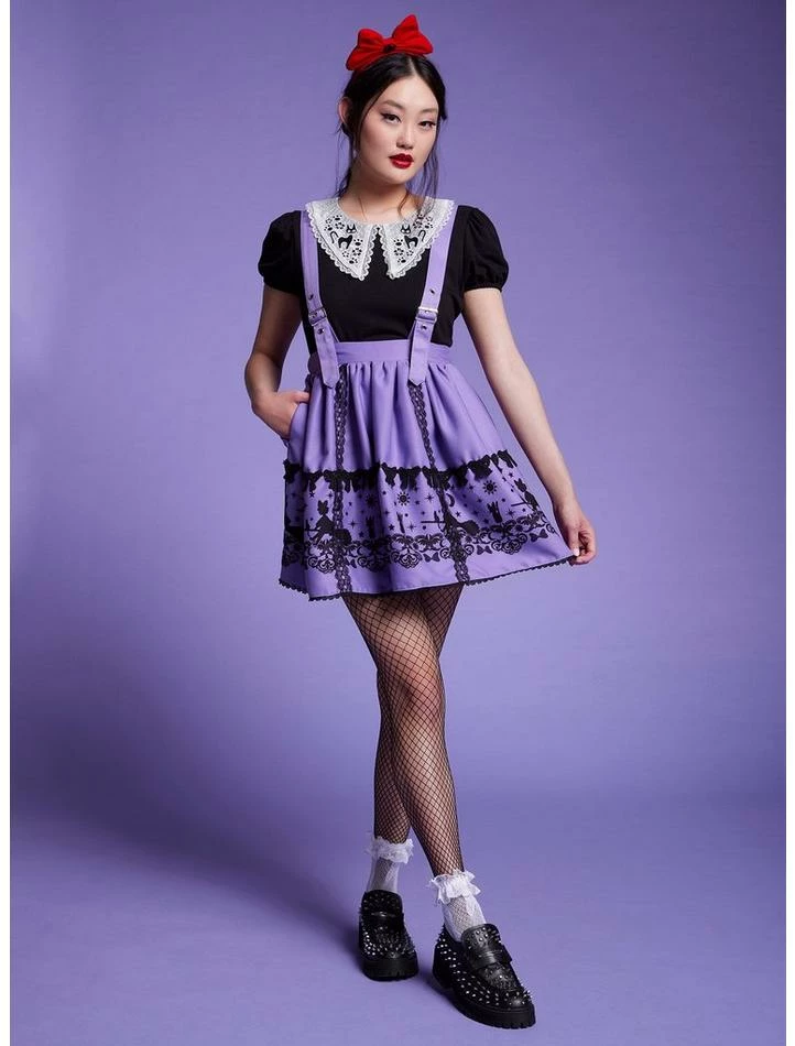 Hot Sale ๐ฅ Her Universe Studio Ghibli Kiki's Delivery Service Purple Suspender Skirt ๐งจ - Image 2