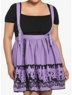Best Pirce 😉 Her Universe Studio Ghibli Kiki's Delivery Service Purple Suspender Skirt Plus Size 🎁