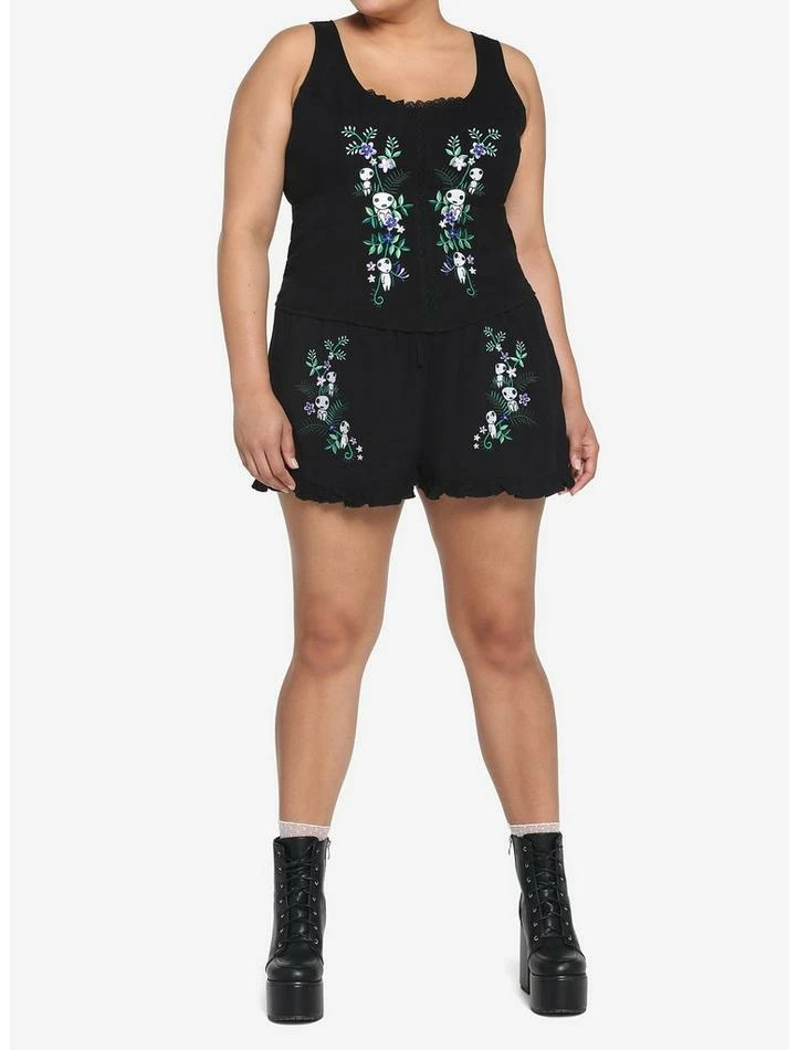 Best Sale β Her Universe Studio Ghibli Princess Mononoke Forest Spirit Embroidered Lace β€οΈ Girls Tank Top Plus Size β¨ - Image 2