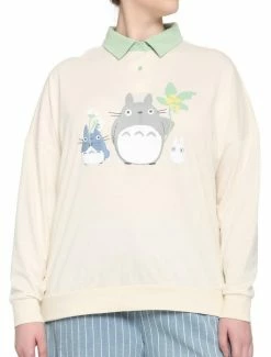 Best reviews of 🤩 Her Universe Studio Ghibli My Neighbor Totoro Pastel Long-Sleeve Girls Polo 🧨 Shirt Plus Size ❤️