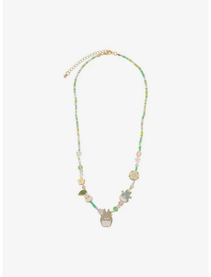 Outlet π Her Universe Studio Ghibli My Neighbor Totoro Floral Beaded Icon Necklace π - Image 2