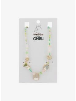Outlet 🛒 Her Universe Studio Ghibli My Neighbor Totoro Floral Beaded Icon Necklace 👍