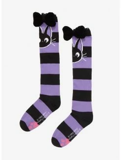 Best Pirce 😀 Studio Ghibli Kiki's Delivery Service Stripe Knee-High 🔥 Socks ❤️