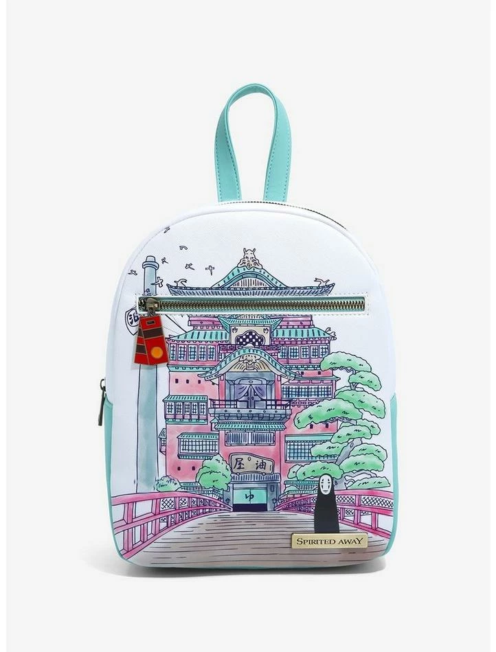 Hot Sale ๐ Studio Ghibli Spirited Away Bathhouse Mini Backpack ๐