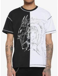Flash Sale ✔️ Studio Ghibli Spirited Away Haku & Chihiro Split T-Shirt 💯