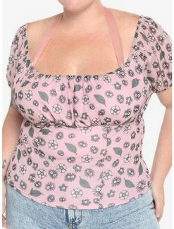 Budget 💯 Her Universe Studio Ghibli My Neighbor Totoro Soot Sprites Ruched Mesh 🧨 Girls Top Plus Size ❤️